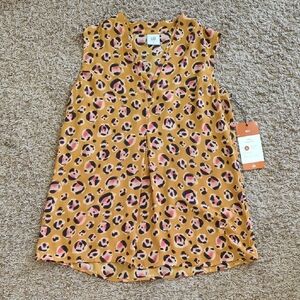 💲 CAbi Leopard Print Blouse in Orange and Black 🐆 Lowest Price!